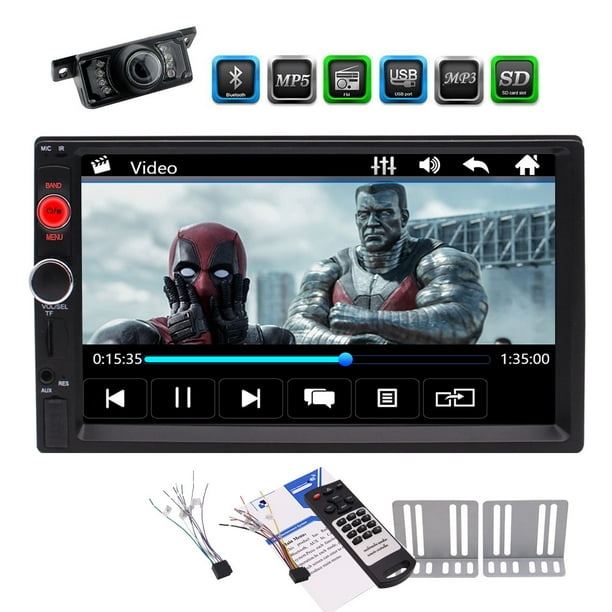 2DIN 7" In-dash Car Stereo Radio Touch Screen FM Bluetooth MP5 Multimedia Player 